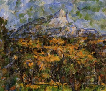  szene - Mont Sainte Victoire von les gesehen Lauves Paul Cezanne Szenerie